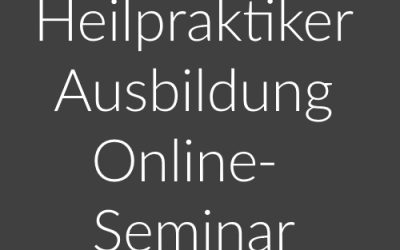 Online-Seminar: Heilpraktiker – Ausbildung Teil 1 (29.-30.04.2023)
